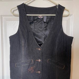 Harley denim vest